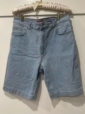Women’s Light Blue Denim Bermuda Shorts
